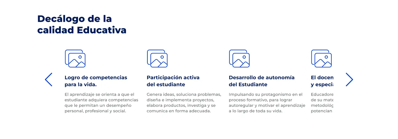 Componente Carrusel con Íconos - Variante 2 - Versión Desktop