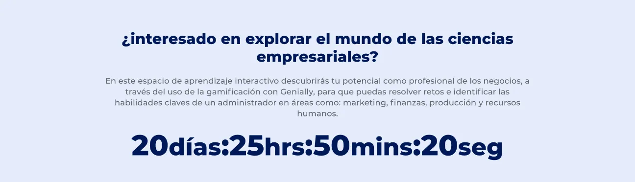 Componente Cuenta Regresiva - Variante 1 - Versión Desktop