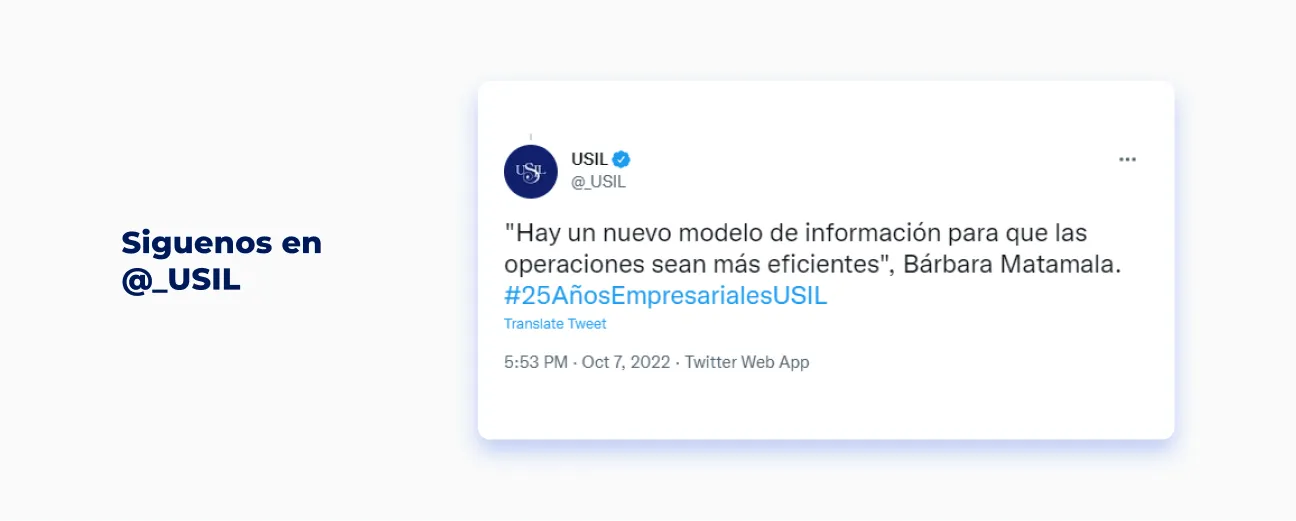 Componente Embed Twitter - Variante 2 - Versión Desktop
