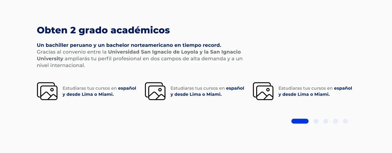 Componente Íconos Pequeños con Descripción - Variante 2 - Versión Desktop