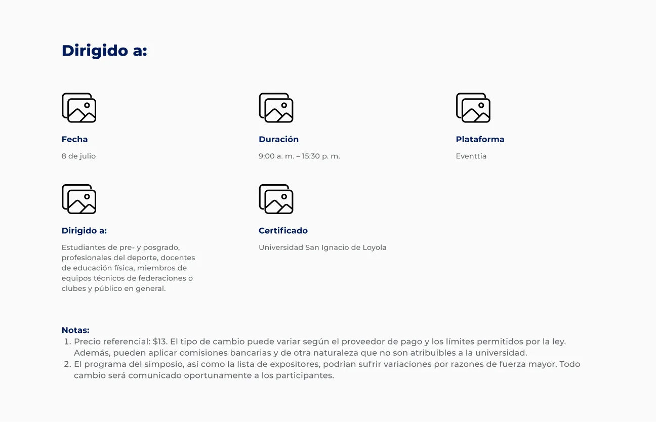 Componente Íconos Pequeños con Descripción - Variante 4 - Versión Desktop