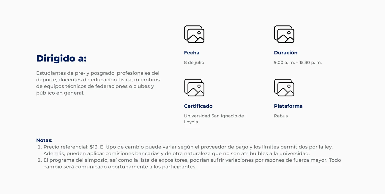 Componente Íconos Pequeños con Descripción - Variante 5 - Versión Desktop