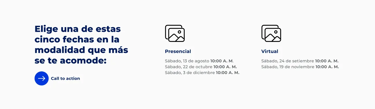 Componente Íconos Pequeños con Descripción - Variante 6 - Versión Desktop