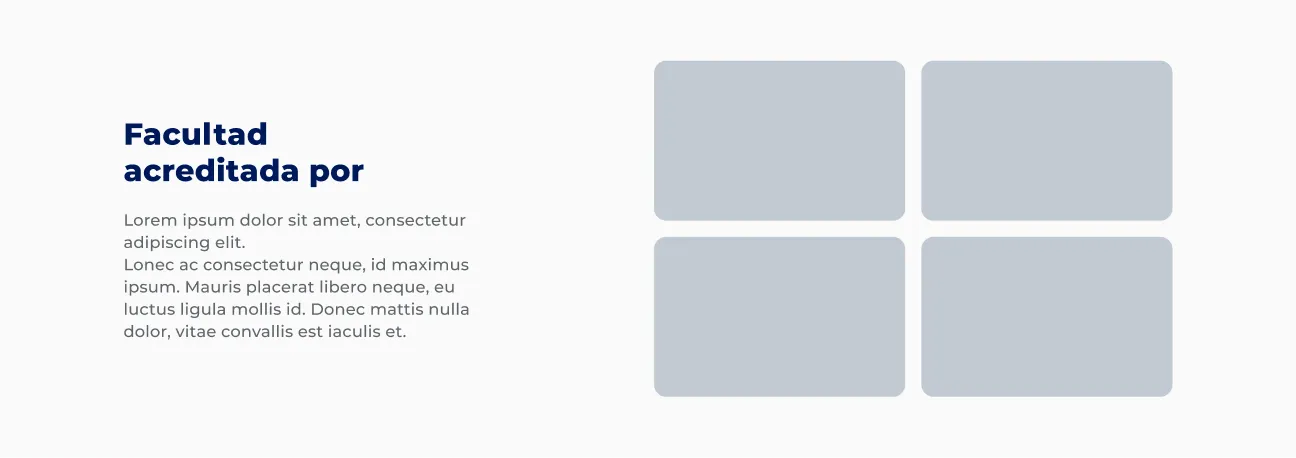 Componente Logos Grillas de Cuatro - Variante 2 - Versión Desktop