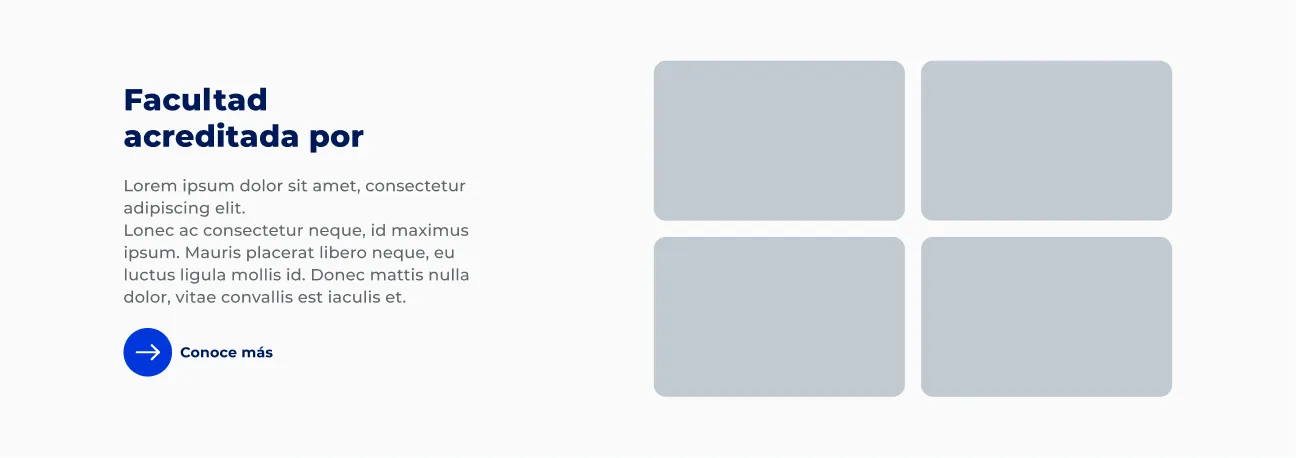 Componente Logos Grillas de Cuatro - Variante 3 - Versión Desktop
