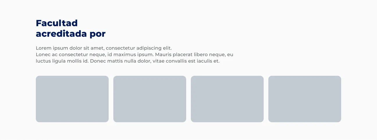 Componente Logos Grillas de Cuatro - Variante 8 - Versión Desktop
