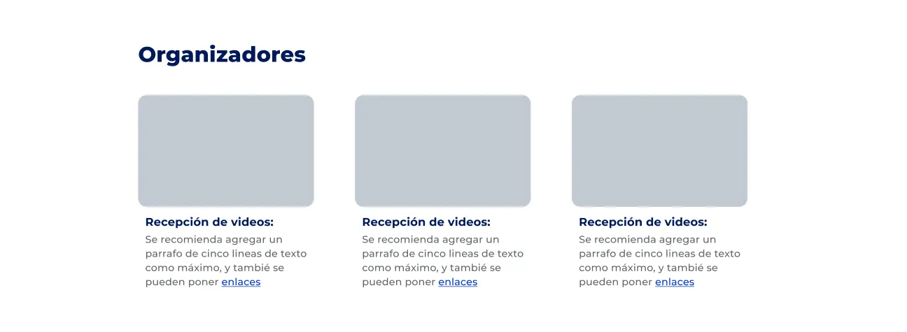 Componente Logos Grillas de Tres - Variante 6 - Versión Desktop