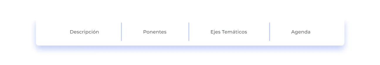 Componente Menú Flotante - Variante 1 - Versión Desktop