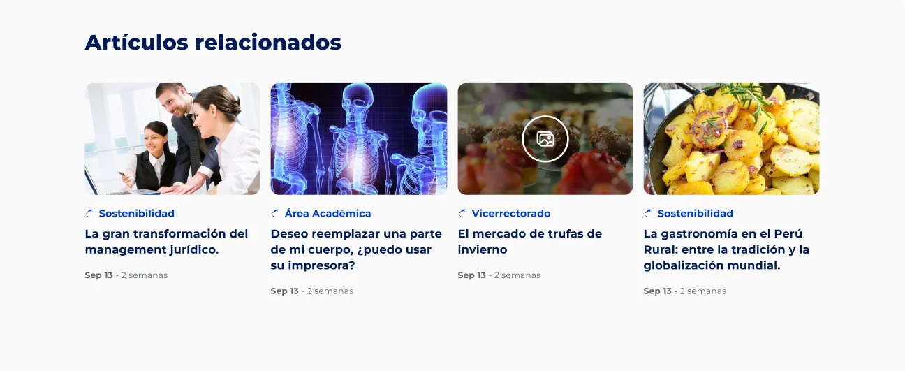 Componente Noticias Miniatura - Variante 2 - Versión Desktop
