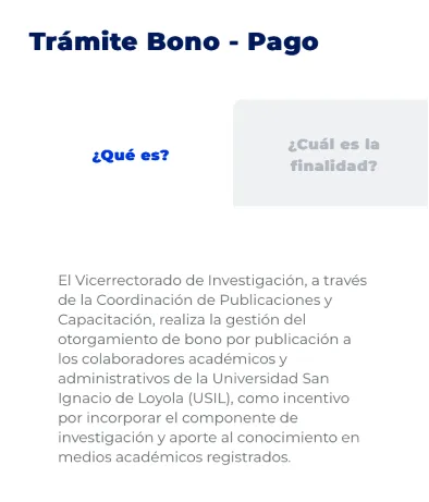 Componente Pestañas - Variante 1 - Versión Mobile