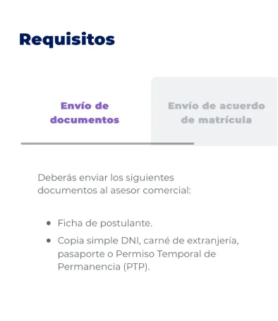 Componente Pestañas - Variante 2 - Versión Mobile