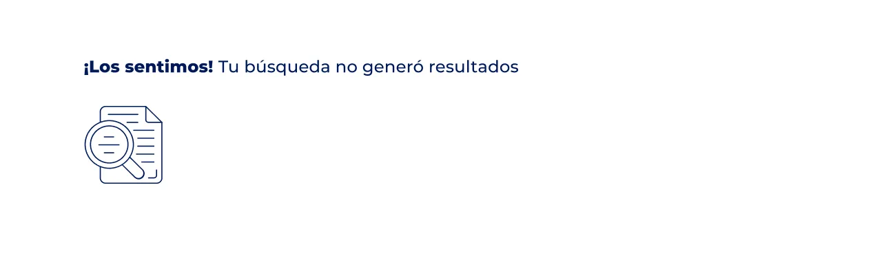 Componente Resultado Búsqueda Vacío - Variante 1 - Versión Desktop