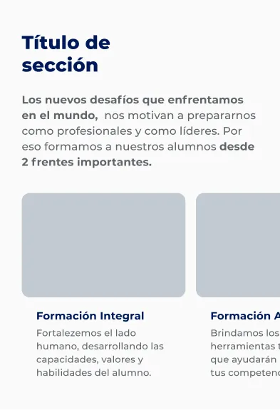 Componente Título con Fotos Descritas - Variante 4 - Versión Mobile
